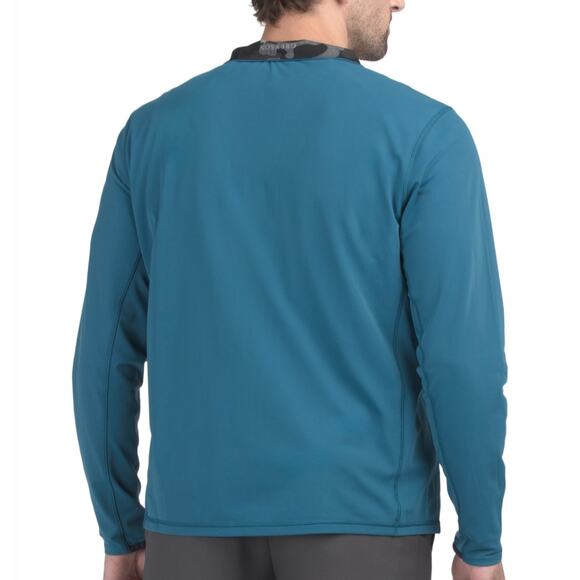 Greyson Golf Tate Quarter-zip Mockneck Shirt NWT Sea Turtle Teal Performance L - Picture 3 of 12